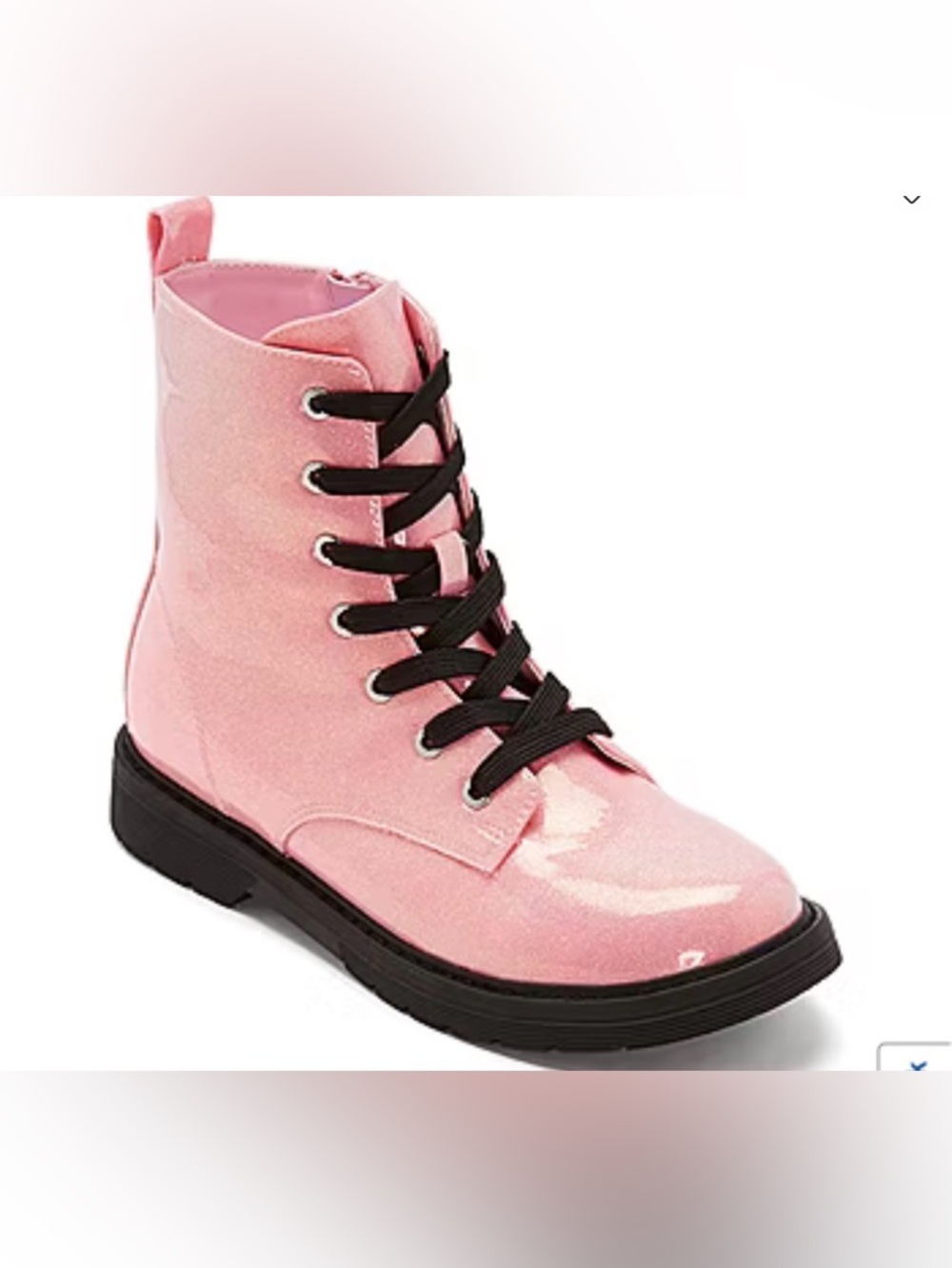 Thereabouts Big Kid Girls "Reese" Flat Heel Combat Boots Size 6